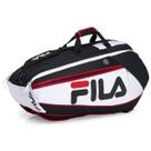 Raqueteira Fila Vincitori Preto Branco e Vermelho Raqueteira Fila Vincitori Preto Branco e Vermelho