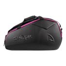 Raqueteira Shark Beach Tennis Ultimate Preta e Pink Raqueteira Shark Beach Tennis Ultimate Preta e Pink