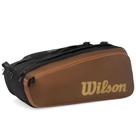 Raqueteira Wilson Super Tour Pro Staff V14 X15 Preta e Marrom