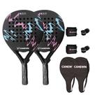 Raquetes de praia CAMEWIN Carbon Fiber 2 PCS com acessórios