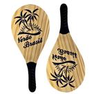 Raquetes Madeira Par Frescobol Semi Profissional S/Bola