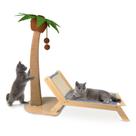 Rascador para Gatos con Poste y Lounge 2 en 1 Lechansen en Forma de Palma 75 cm
