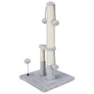 Rascunhador para Gatos Dimaka - Duplo, Alto (66cm), Cinza