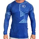 Rash Guard Masculina Compressão No Gi Blue Leaf Manga Longa