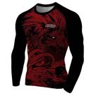 Rash Guard Masculina Compressão No Gi Lion Red Manga Longa