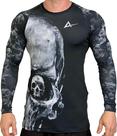 Rash Guard Masculina Compressão NoGi Face Caveira Manga Longa