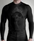 Rash Guard Masculina Compressão NoGi Skull Ceifador Manga Longa