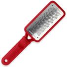 Raspador de arquivos para pés Microplane Colossal em aço inoxidável vermelho