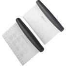 Raspador de Banco ALLTOP con Hoja de Acero Inoxidable 15x8 cm Set de 2