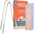Raspador de língua MasterMedi 100% em aço inoxidável (pacote com 2)