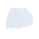 Raspador de massa e tigelas Luckycivia Trapezoidal de 3 peças branco