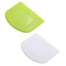 Raspador de massa lasenersm 2 peças de plástico seguro para alimentos branco/verde