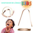 Raspador Infantil de Cobre Limpador de lingua kids para crianças cobre Raspador Infantil de Cobre Limpador de lingua kids para crianças cobre
