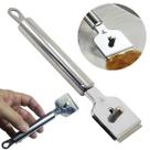 Raspador Inox Multiuso Para Superfícies Lisas Pia Vidro Piso Cerâmica Fogão Cooktop Azulejo Acompanha 3 Lâminas