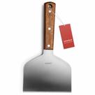 Raspador para chapa Vovoly 14 cm em aço inoxidável com cabo de madeira