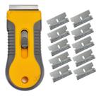 Raspador Ratinho Plastico +10 Laminas Limpa Vidro Insulfilm Raspador Ratinho Plastico +10 Laminas Limpa Vidro Insulfilm