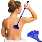 Raspador traseiro EASACE extensível com cabeça de massagem ABS 53 cm azul Raspador traseiro EASACE extensível com cabeça de massagem ABS 53 cm azul