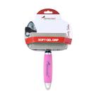Rasqueadeira German Hart cabo em Gel Rosa Médio p/ cães