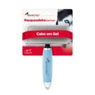 Rasqueadeira m cabo em gel azul para cães e gatos germanhart