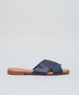 Rasteira Basica Couro Gabi - Navy