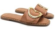 Rasteira Beira Rio com Fivela 8506.207 - CAMEL Rasteira Beira Rio com Fivela 8506.207 - CAMEL