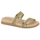 Rasteira Beira Rio Duas Tira Glitter Feminina
