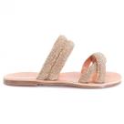 Rasteira Feminina Fenômena Cristal Dourada - RA789A