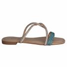 Rasteira Feminina Maria Flor Strass Delicada Casual 414