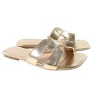 Rasteira Feminina Sandália Casual Flatform Quadrada Elegante