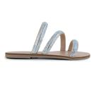 Rasteira Feminina Sttern Strass Bege - 241404