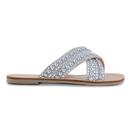 Rasteira Feminina Sttern Strass Bege - 242204