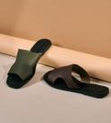Rasteira Flat Couro Marrom