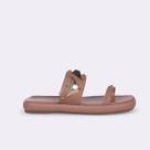 Rasteira Flatform com Spikes Bege