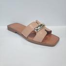 Rasteira Moda Feminina Bottero 38303 Couro - Bege