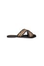 Rasteira Palha Cabedal Em X Preto Outshoes - Outlet Calce Leve Rasteira Palha Cabedal Em X Preto Outshoes - Outlet Calce Leve