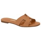 Rasteira Tamanco Feminina Vizzano Modelo H Fashion Camel