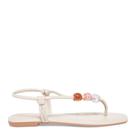 Rasteira Thong Esfera Creme - Santa Lola