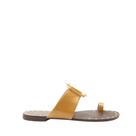 Rasteira Vicenza Flat Janet Marrom
