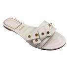 Rasteira Vizzano Confortável Branco Off White