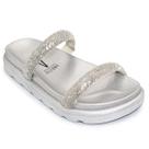 Rasteira Vizzano Flatform Strass Hotfix - Prata