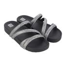 Rasteira Zaxy Feminina Nude Off White e Preto Ref:18956