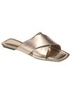 Rasteirinha Feminina Sandalia Feminina Rasteirinha Chinelo Feminino Slide Com Tiras Cruzadas Metalizadas