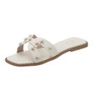 Rasteirinha Feminina Sandália Rasteira Flat Tachas Metálicas H Rasteirinha Feminina Sandália Rasteira Flat Tachas Metálicas H