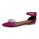 Rasteirinha Feminina Sandália Rasteira Rosa Tira Transparente Fino Redondo Verão Dia a Dia JCL STORE Rasteirinha Feminina Sandália Rasteira Rosa Tira Transparente Fino Redondo Verão Dia a Dia JCL STORE