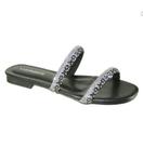 Rasteirinha Via Marte Feminina Brilho com Strass 23-16612