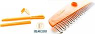 Rastelo 21 Dentes Café Jardim Ancinho Kit Suporte Lima Proteção Clip