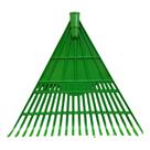 Rastelo Plástico Resistente Jardim Limpeza Folhas Grama Vassouras Quintal Sem Cabo 1 Unidade