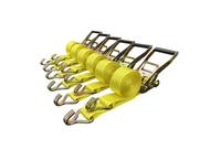 Ratchet Strap Tie Down Cargo Control, 2 x 15 pés, 5000 libras, pacote com 6