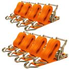 Ratchet Straps SALUINOKI, pacote com 8 caminhões pesados de 5 cm x 4,5 m