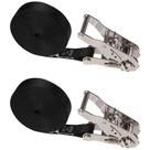 Ratchet Straps US Cargo Control de 1 m x 4,5 m de aço inoxidável (pacote com 2)